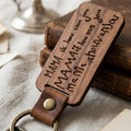 Gepersonaliseerde Houten Sleutelhanger met Eigen Tekst of Tekening